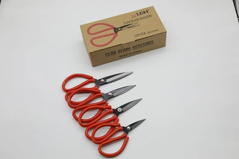 Notching Blade Rubber Handle Scissors factory