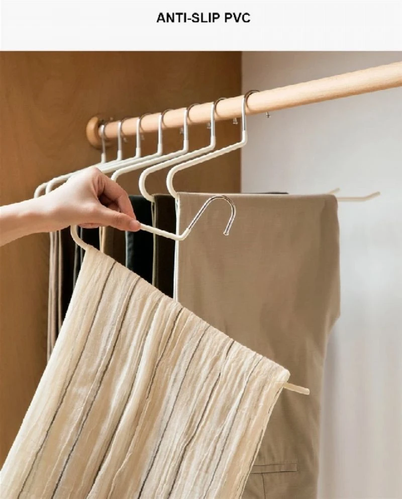 PVC Coating Open And Metal Pants Hanger suppliers