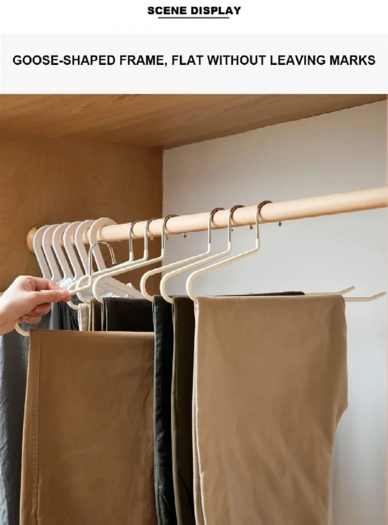 PVC Coating Open And Metal Pants Hanger factory